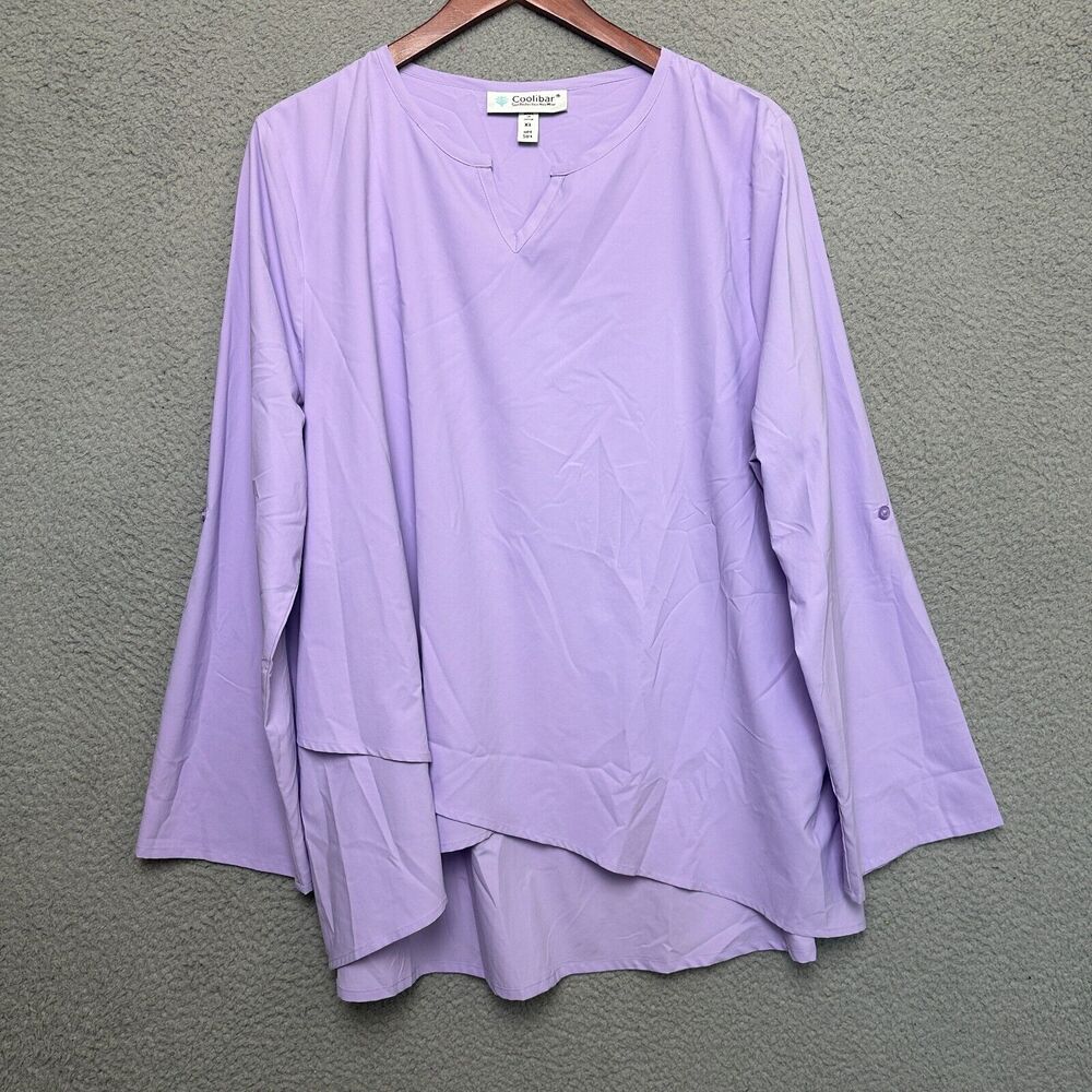 Coolibar Tunic Top Women XL Santa Barbara Sun Protection UPF 50 Outdoors Tulip